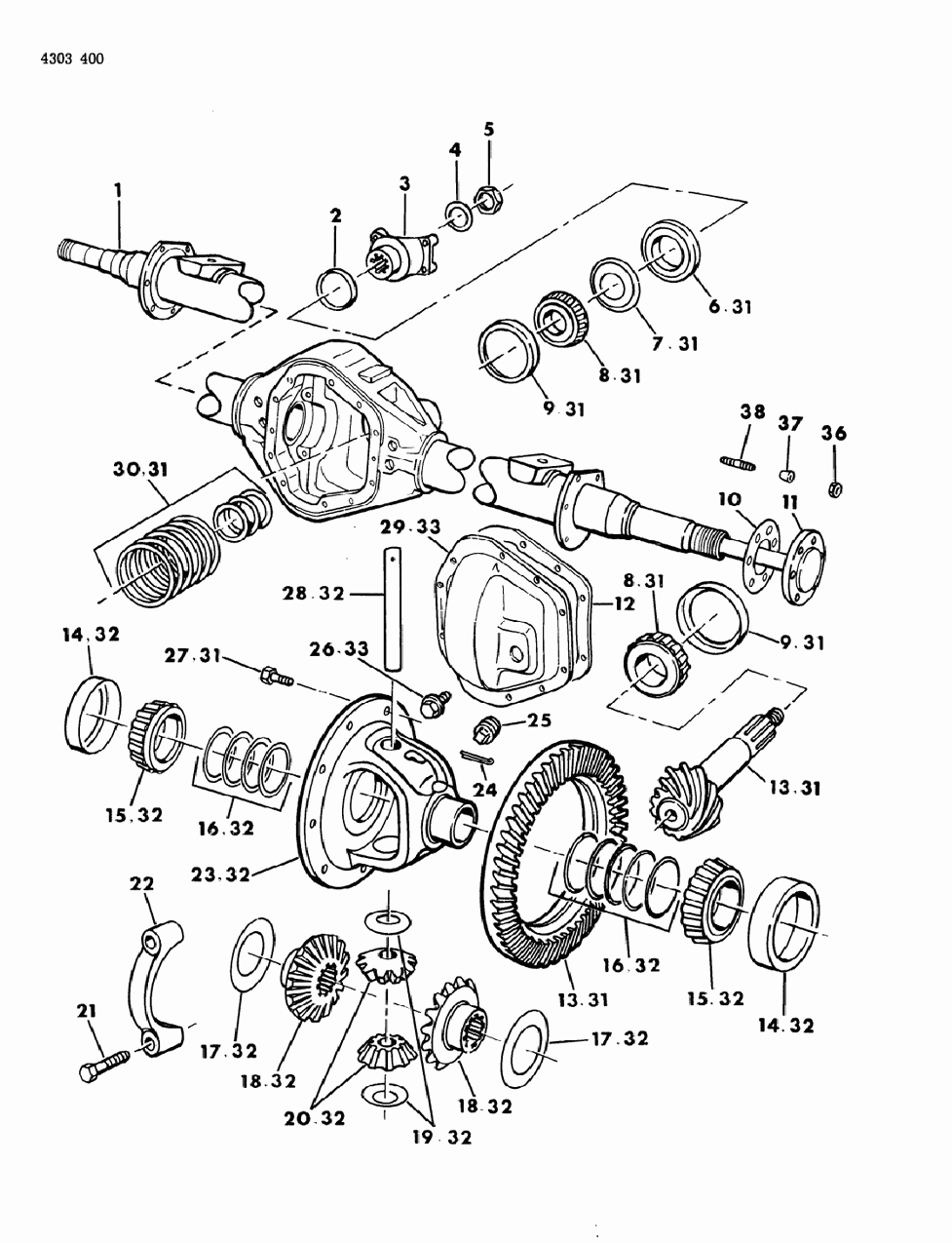 Mopar 1508989 Dowel, Drive Shaft Flange - Up To 11-12-90