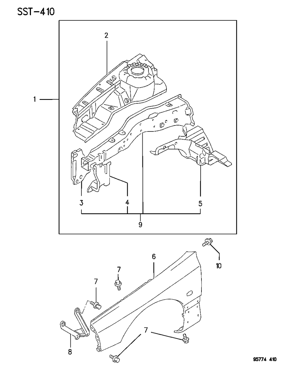 Mopar MB637420 Apron Assembly