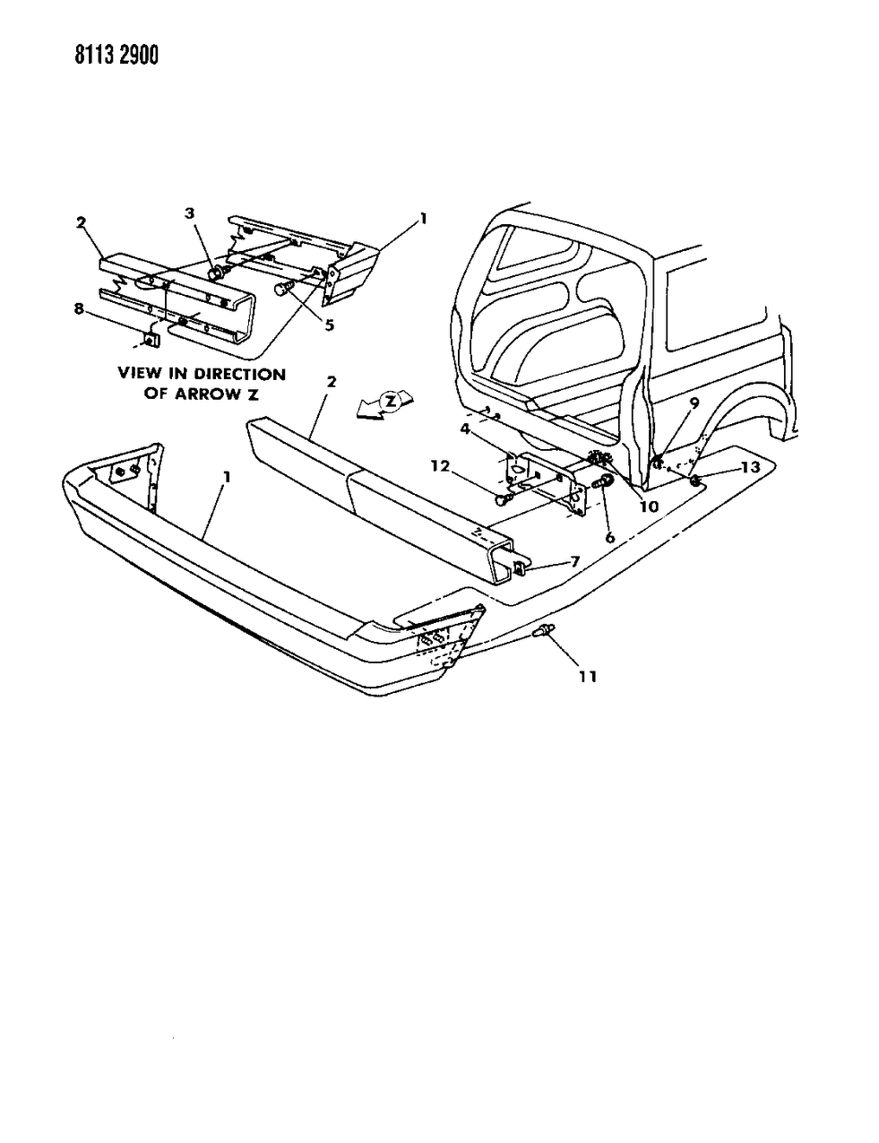 Mopar 4388380 Bumper Cover, Rear