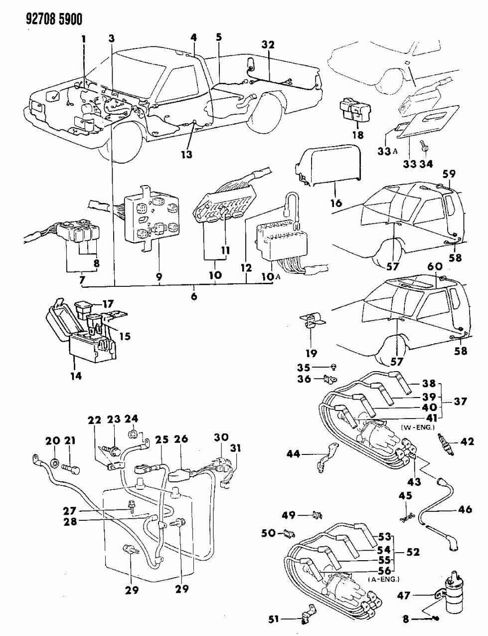 Mopar MB822142 Harness, Body Main