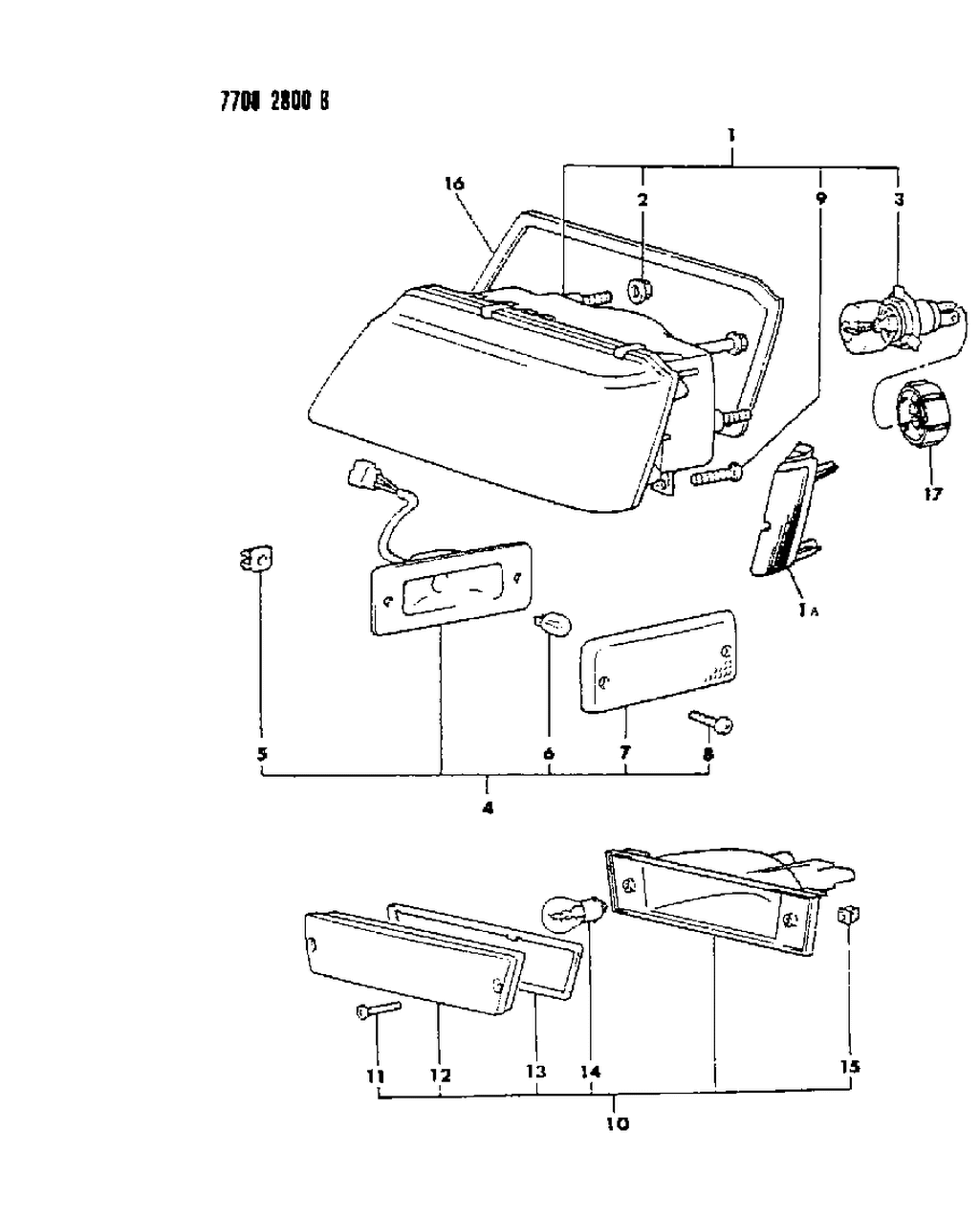 Mopar MB527357 Side Marker Lamp