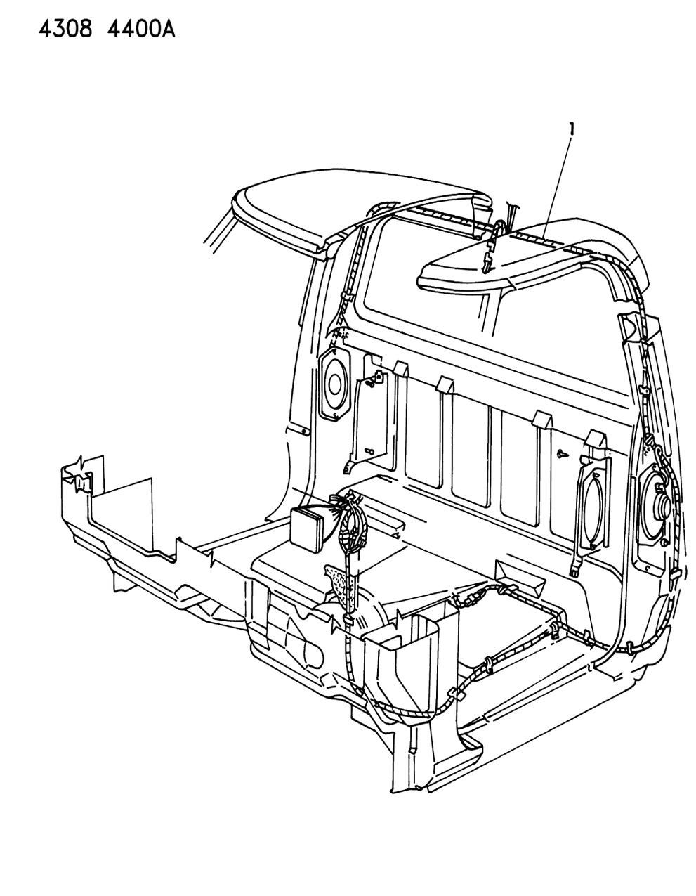 Mopar 4163015 Wiring, Tail, Stop Turn Signal, Side Marker
