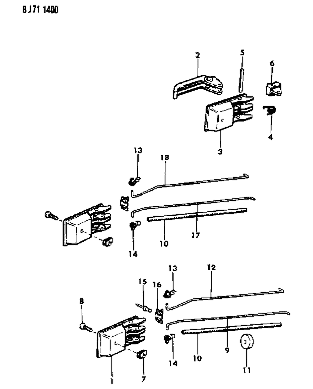 Mopar 55001971 Rod, Rear