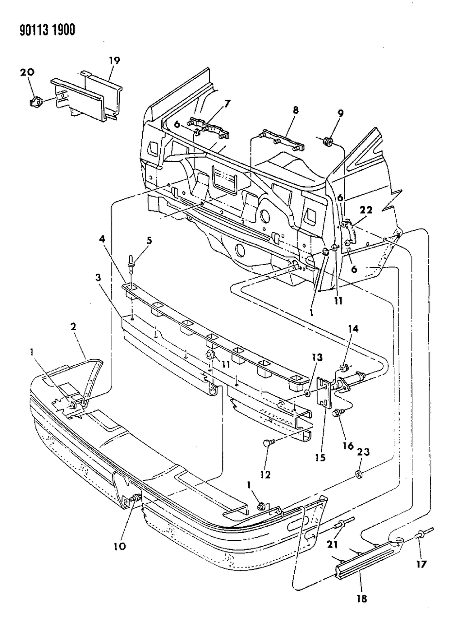 Mopar 4270768 Energy Absorber, Rear