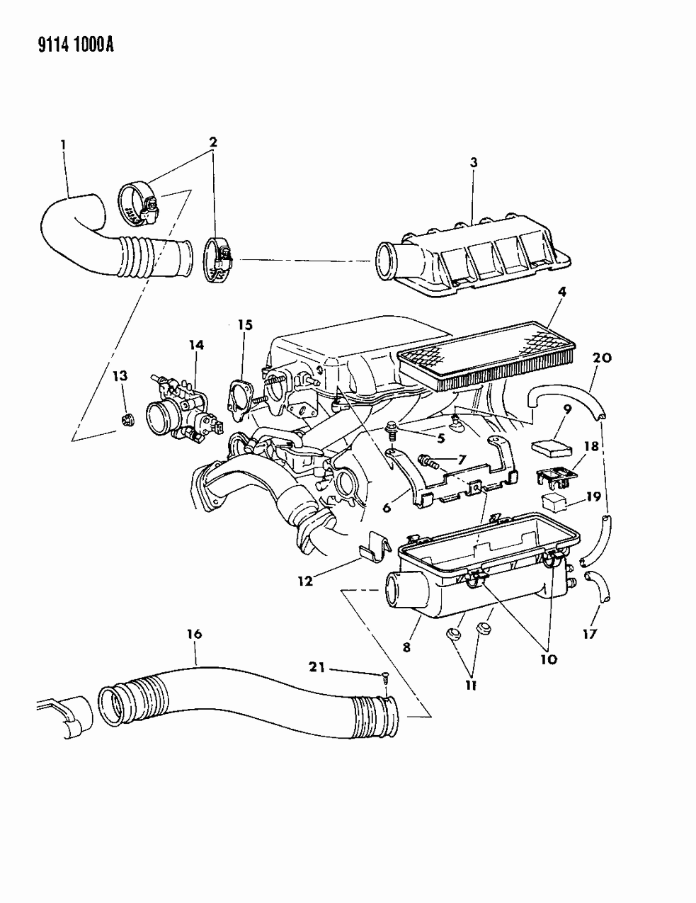 Mopar 4459657 PCV Filter, Upper