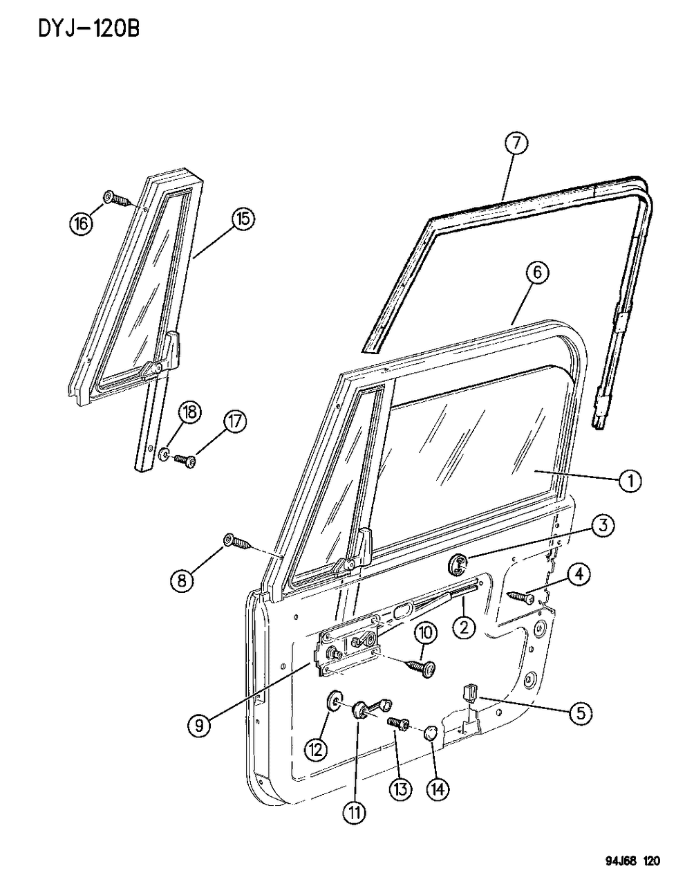 Mopar 55022404 Glass