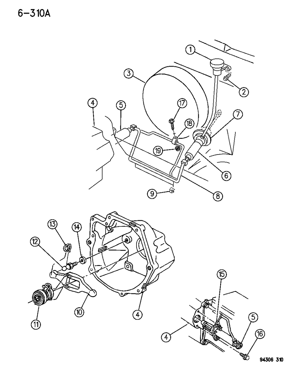 Mopar 52108027 HYDRAULIC CLUTCH ACTUATOR