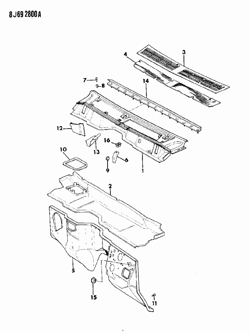 Mopar 57001724 Panel, Air Chamber