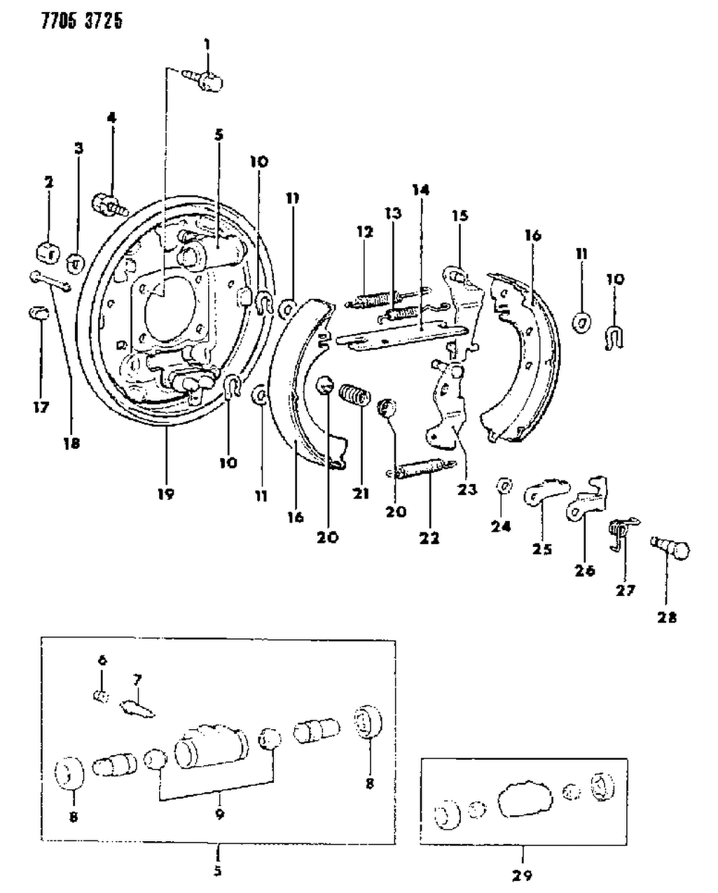 Mopar MT191770 Pin, Shoe Hold Down