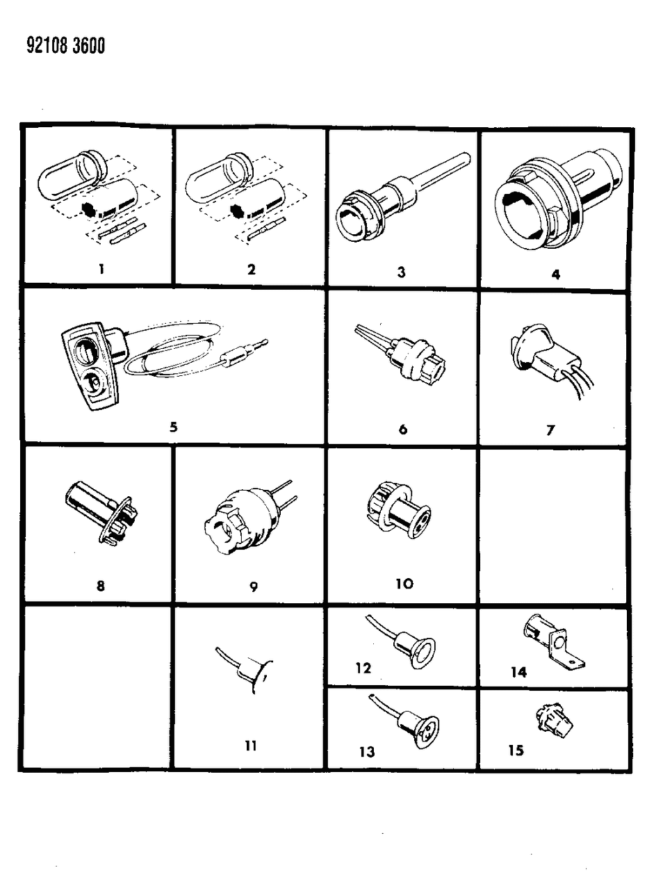 Mopar 4636362 Signal Lamp Bulb