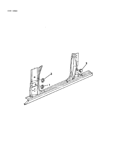 1984 Dodge Diplomat Plugs - Body Side Diagram