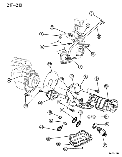 1996 Jeep Grand Cherokee Case & Related Parts Diagram 2 - Thumbnail