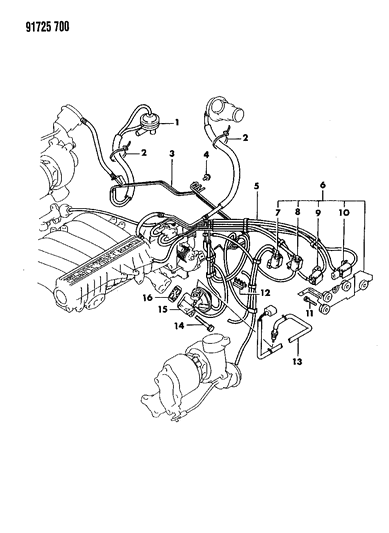 1991 Dodge Stealth EGR System Diagram 2 - Thumbnail