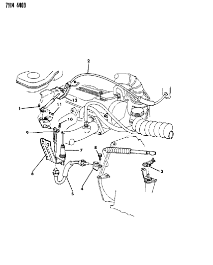 1987 Dodge Caravan Throttle Control Diagram 3 - Thumbnail