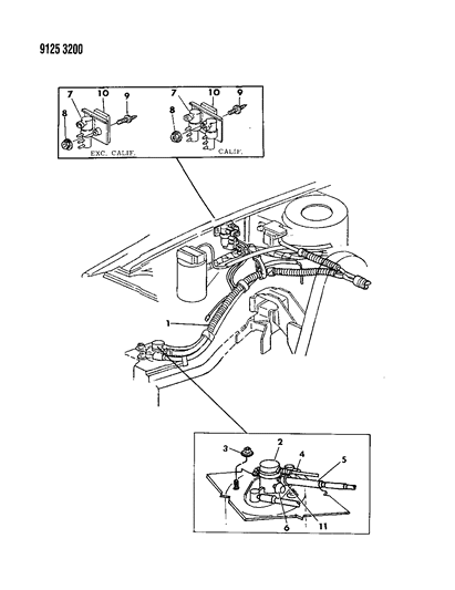 1989 Chrysler LeBaron GTC Vapor Canister Diagram 2 - Thumbnail