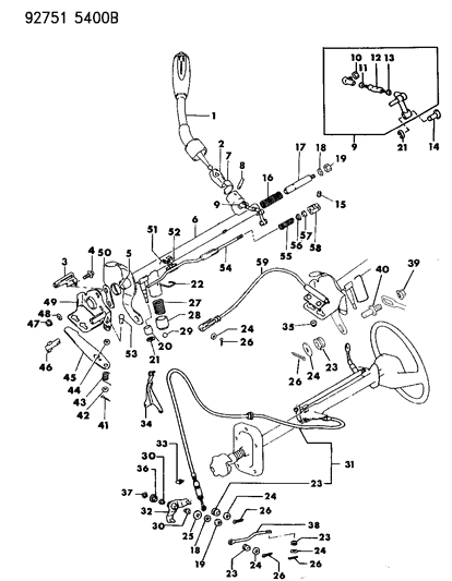 1992 Dodge Stealth Valve Nut Diagram for MF434103