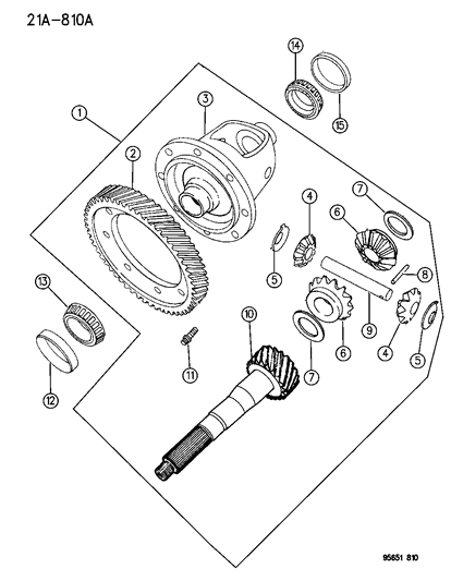1996 Chrysler Sebring Coupe Differential Automatic Transaxle Diagram