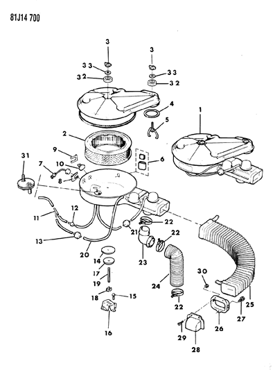 1984 Jeep Wrangler Nut, Cage Diagram for J4001946