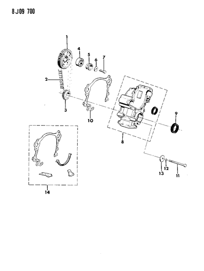 1987 Jeep J10 Timing Cover & Intermediate Shaft Diagram 3 - Thumbnail