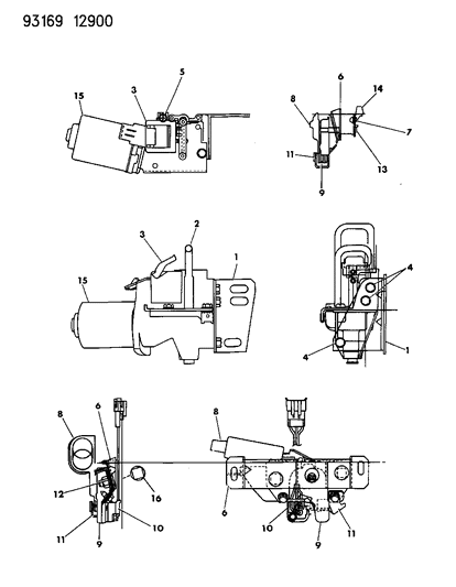 1993 Chrysler Imperial Deck Lid Power Pull Down Diagram