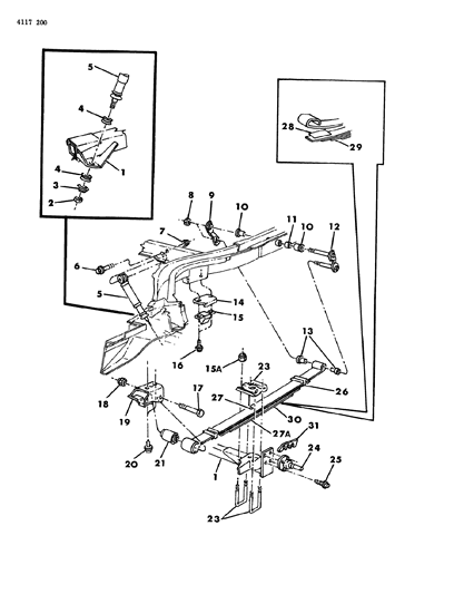 1984 Dodge Rampage Suspension - Rear Diagram 2 - Thumbnail