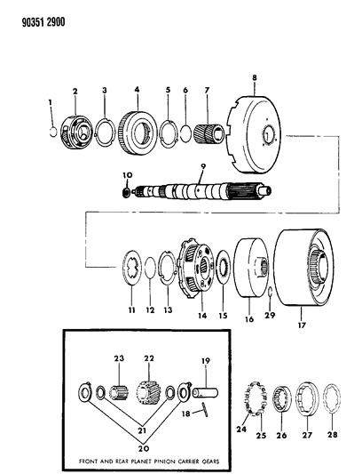 1993 Dodge D150 Cam, "O" Running Clutch (12 Cam Lobes) Diagram for 1942095