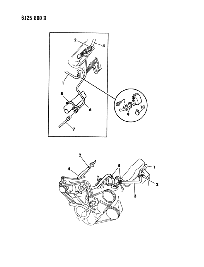 1986 Dodge Diplomat Check Valve Diagram for 4179893