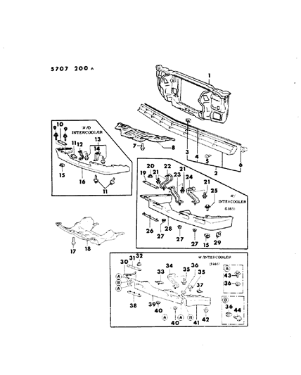 1986 Dodge Conquest Nut, Spring (6A) Diagram for MS440191