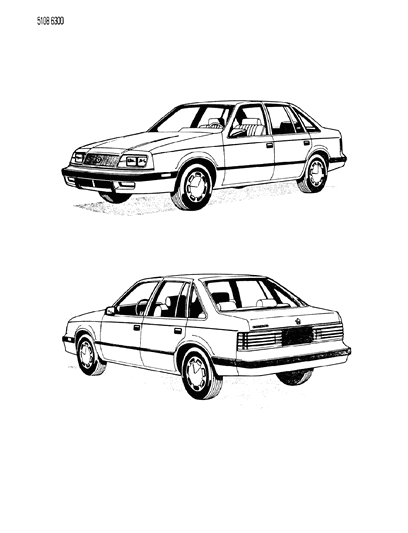 1985 Chrysler LeBaron GTS Wiring - Body & Accessories Diagram 1 - Thumbnail