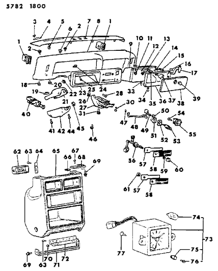 1985 Dodge Ram 50 Screw, Tapping (5X10) , A Engine 5 Speed Transmission Diagram for MF453030