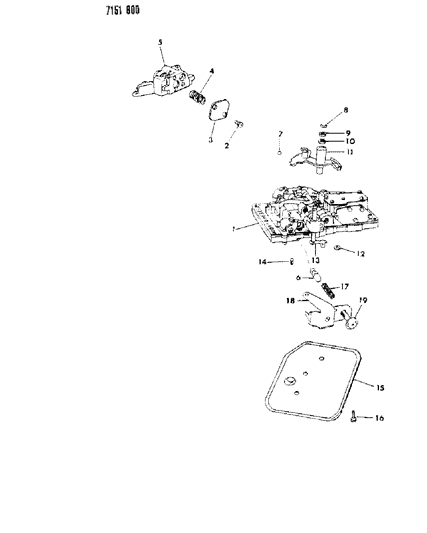 1987 Dodge Diplomat Valve Body Diagram 2 - Thumbnail