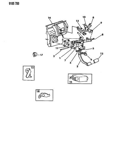 1989 Chrysler LeBaron Stoplamp Switch Diagram for 4373592