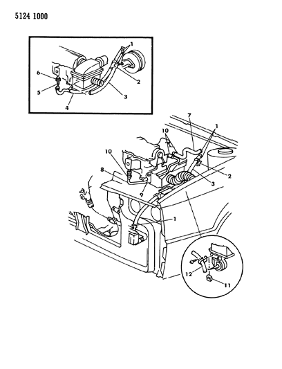 1985 Chrysler Executive Limousine Plumbing - Heater Diagram 1 - Thumbnail
