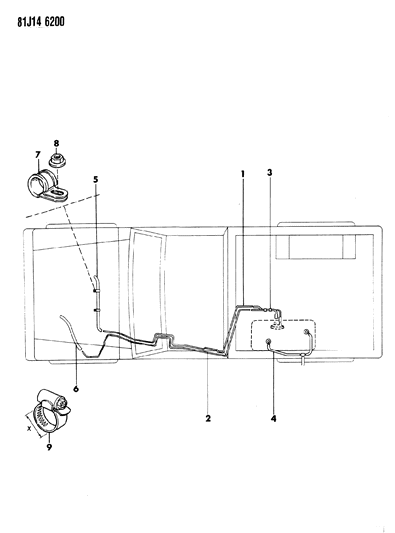 1986 Jeep Comanche Fuel Line Diagram 2 - Thumbnail