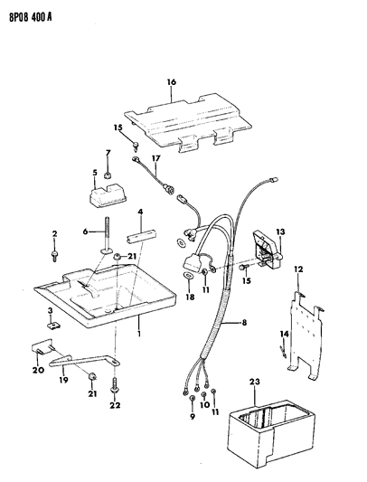 1990 Dodge Monaco Hold Down Bolt Diagram for 34201894
