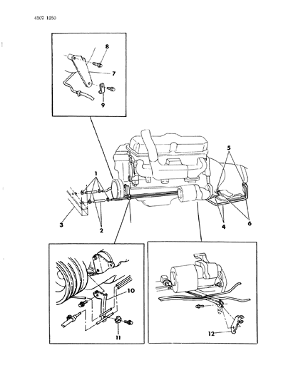 1984 Dodge Rampage Transmission Oil Cooler Diagram 1 - Thumbnail