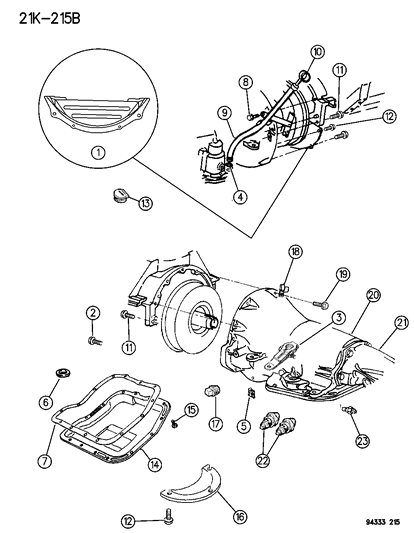 1996 Dodge Ram 2500 Case & Related Parts Diagram 2 - Thumbnail