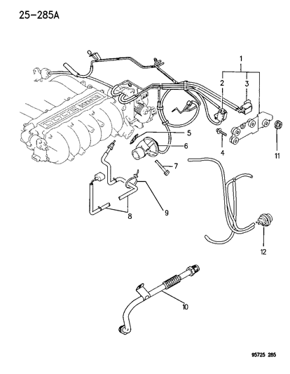 1996 Dodge Stealth EGR System Diagram 1 - Thumbnail