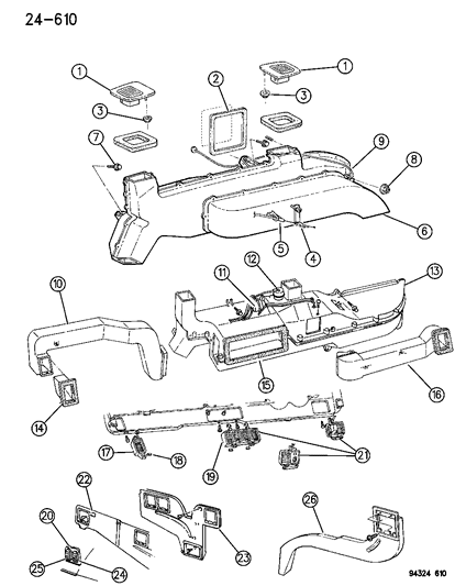 1995 Dodge Ram Van Door Diagram for 4734213