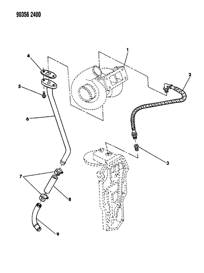 1990 Dodge D150 Oil Lines Diagram
