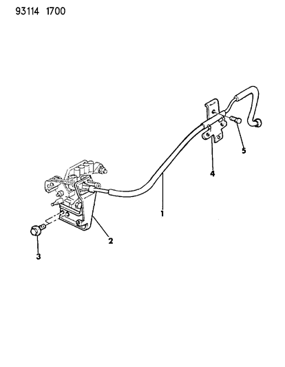 1993 Dodge Daytona Throttle Control Diagram 2 - Thumbnail