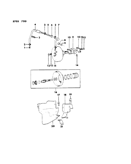 1986 Dodge Conquest Booster, Power Brake Diagram 2 - Thumbnail