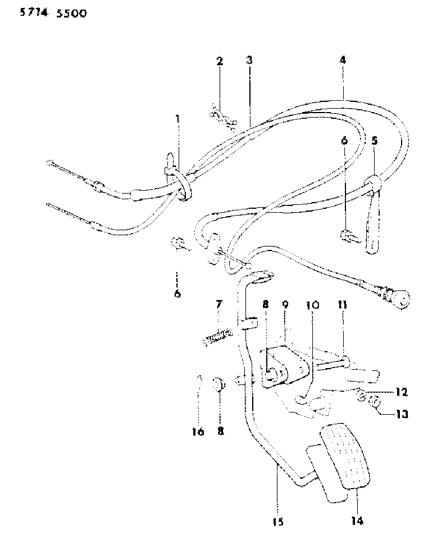 1985 Dodge Ram 50 Accelerator Linkage Diagram 1 - Thumbnail