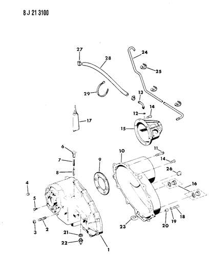 1988 Jeep J10 Case, Extension & Miscellaneous Parts Diagram 2 - Thumbnail