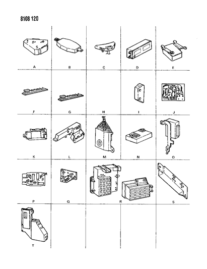 1988 Chrysler LeBaron Lamp Outage , (Use Bracket 5266134) Diagram for 4503193