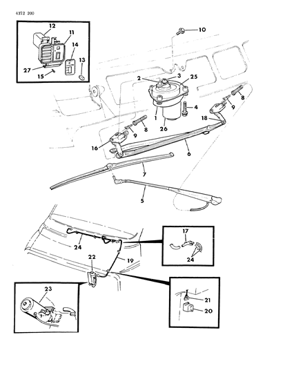 1985 Dodge Ram Wagon Bushing, Drive And Connecting Link, Up To, 2-3-95 Diagram for 3799089