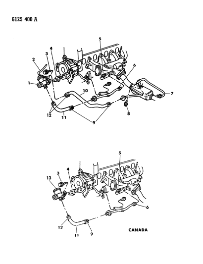 1986 Dodge Omni Air Pump Tubing Diagram 2 - Thumbnail