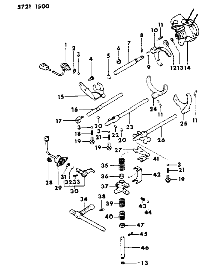 1986 Dodge Colt Bolt, Flange (6X8) A & W Engine - Except Canada Diagram for MF140201