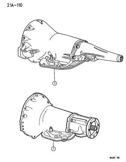 1996 Jeep Cherokee Transmission Assembly Diagram 1 - Thumbnail
