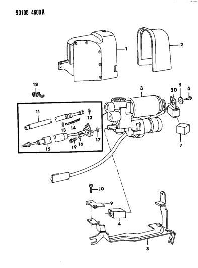 1990 Chrysler New Yorker Base Model Anti-Lock Brake System Diagram 2 - Thumbnail